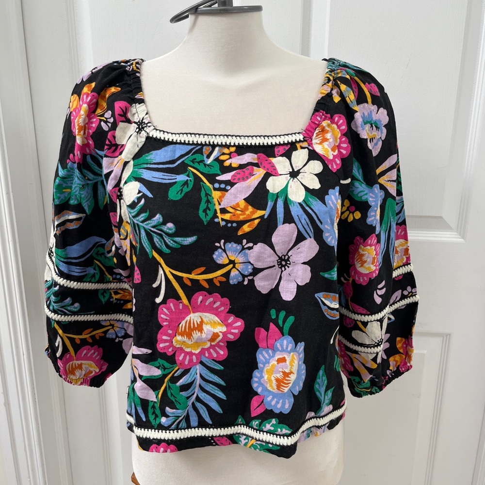 NWT C&C California Multicolor Floral Blouse